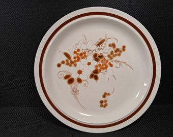 FOUR SEASONS DINNER Plate "Autumn Bouquet" Classic 70s 80s Stoneware Great Condition!