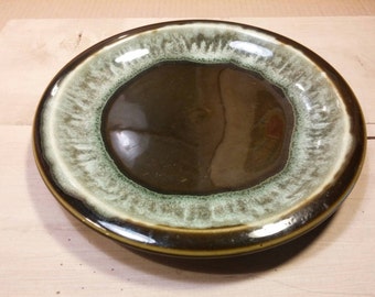 PFALTZGRAFF &quot;COPPER GREEN&quot; Vintage Green Drip Glaze Dinner Plate Great Condition So Pretty!