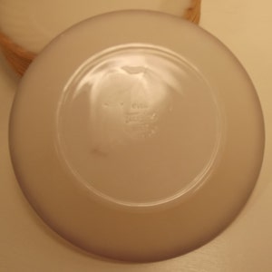 FIRE KING Salad PLATE Gold Edge Ivory Milk Glass image 4