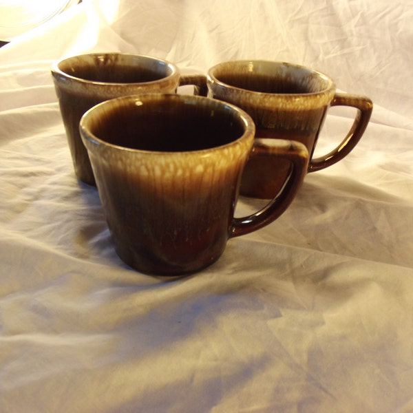 MCCOY MUG / CUP (1) D-Handle Brown Drip Glaze Vintage Beautiful and Very Collectible!