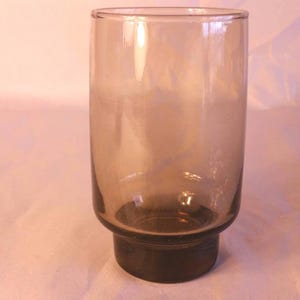 LIBBEY TAWNY &quot;ACCENT&quot; Drinking Glass Medium Size Excellent Condition 1970s 1980s