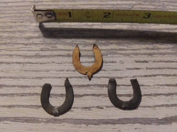 HORSESHOE TOBACCO TIN Stamps Early 1900s Set of Three!