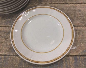 AMERICAN HEARTHSIDE PLATE "Heritage" Salad Plate Stoneware Vintage Speckled 1980s in Excellent Condition!