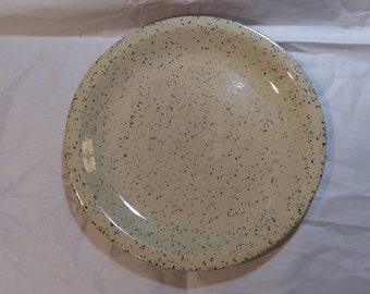 WESTERN STONEWARE Dinner Plate RARE Speckled Stoneware not Sponge Painted!