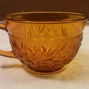 TIARA CUP / MUG Punch Bowl Cup Dark Amber Indiana Glass Co