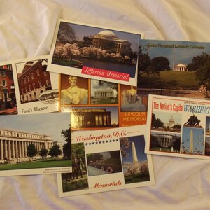 Agrupamento de atrações da área de Washington DC: 7 cartões postais no total!