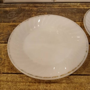 WORN FIRE KING Dinner Plates (9 1/4&quot;) for that Perfect Aged Look and Feel!