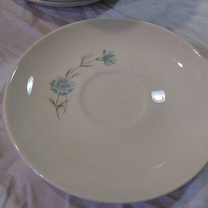 EVER YOURS BOUTONNIERE Series Taylor Smith & Taylor Saucer Mid Century Floral