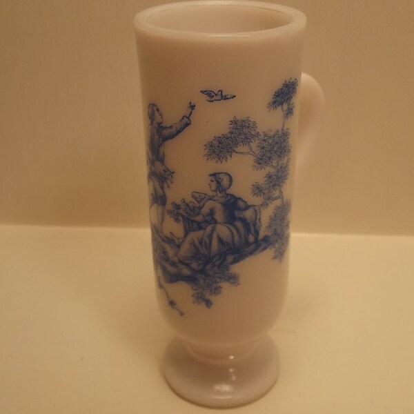 AVON VASE or MUG Skinny Decorative Milk Glass