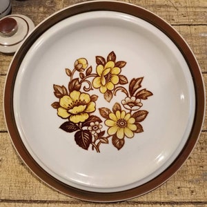 SIERRA STONEWARE &quot;BLOSSOMS&quot; Dinner Plate M S I Japan Vintage in Excellent Condition!