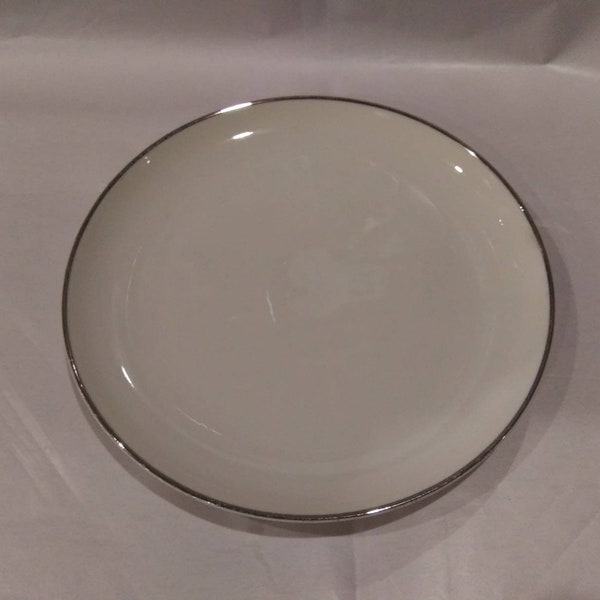 SYRACUSE "CHEVY CHASE" Bread Dessert or Salad Plate 1970s Shiny Silver Rim Great Condition!