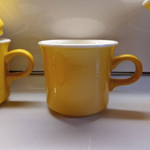 Yellow Coffee Cups Etsy