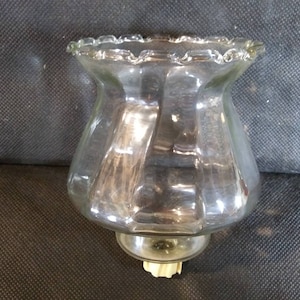 WALL SCONCE or VOTIVE Candle Holder Beautiful Decorative Clear Glass in Excellent Condition!