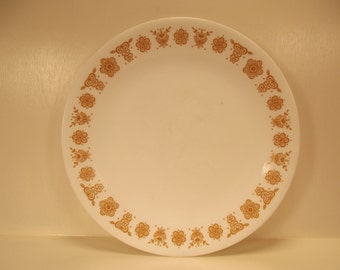CORELLE "BUTTERFLY GOLD" Salad Plate 8 1/2" Wide Vintage 1970s-80s in Great Condition!