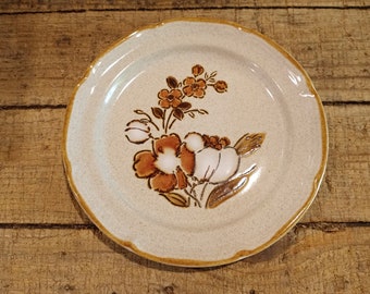 BAROQUE "AUTUMN FAIR" Salad Plate Speckled Hearthside Stoneware Excellent Condition!