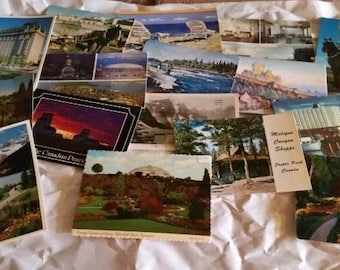 CARTES POSTES CANADA vintage Diverses Vancouver Banff, Montée royale, Québec, toutes en très bon état ! Lot de 16 !!!