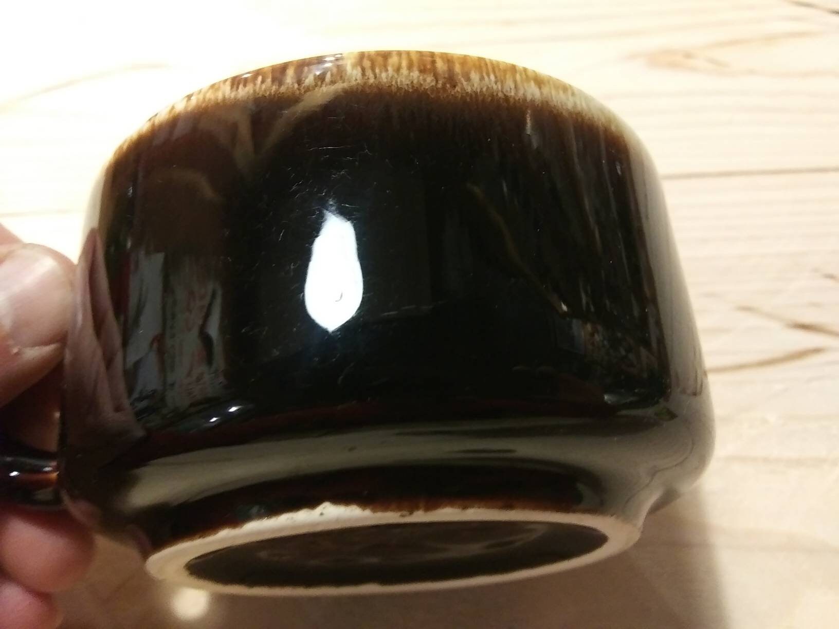 PFALTZGRAFF gourmet Brown Mug Dark Brown Drip Glazed Wonderfully