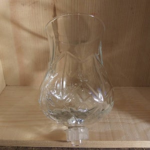 STARBURST CANDLEHOLDER PEGGED Vintage Clear Larger Excellent Condition!