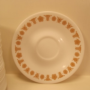 BUTTERFLY GOLD SAUCER by Corelle Vintage 1960s to Complete your Set!