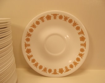 BUTTERFLY GOLD SAUCER by Corelle Vintage 1960s to Complete your Set!