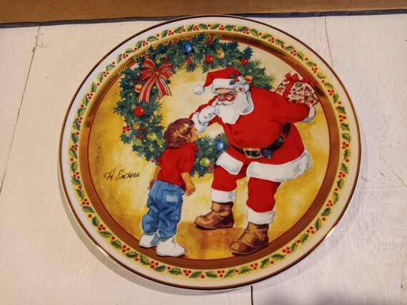 SWISS COLONY CHRISTMAS Plate 