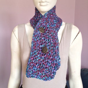 Chrystal collectie knop sjaal