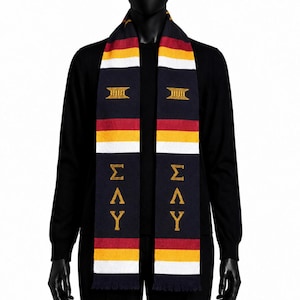 Sigma Lambda Upsilon Handwoven  Kente Stole