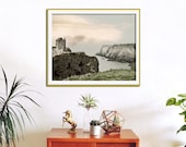 Scotland Photography, Large Wall Art, Photograph Print, Master Bedroom Wall Art, Abstract Art Print Dunnottar Castle Bedroom Wall Decor