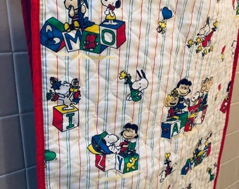 snoopy crib bedding