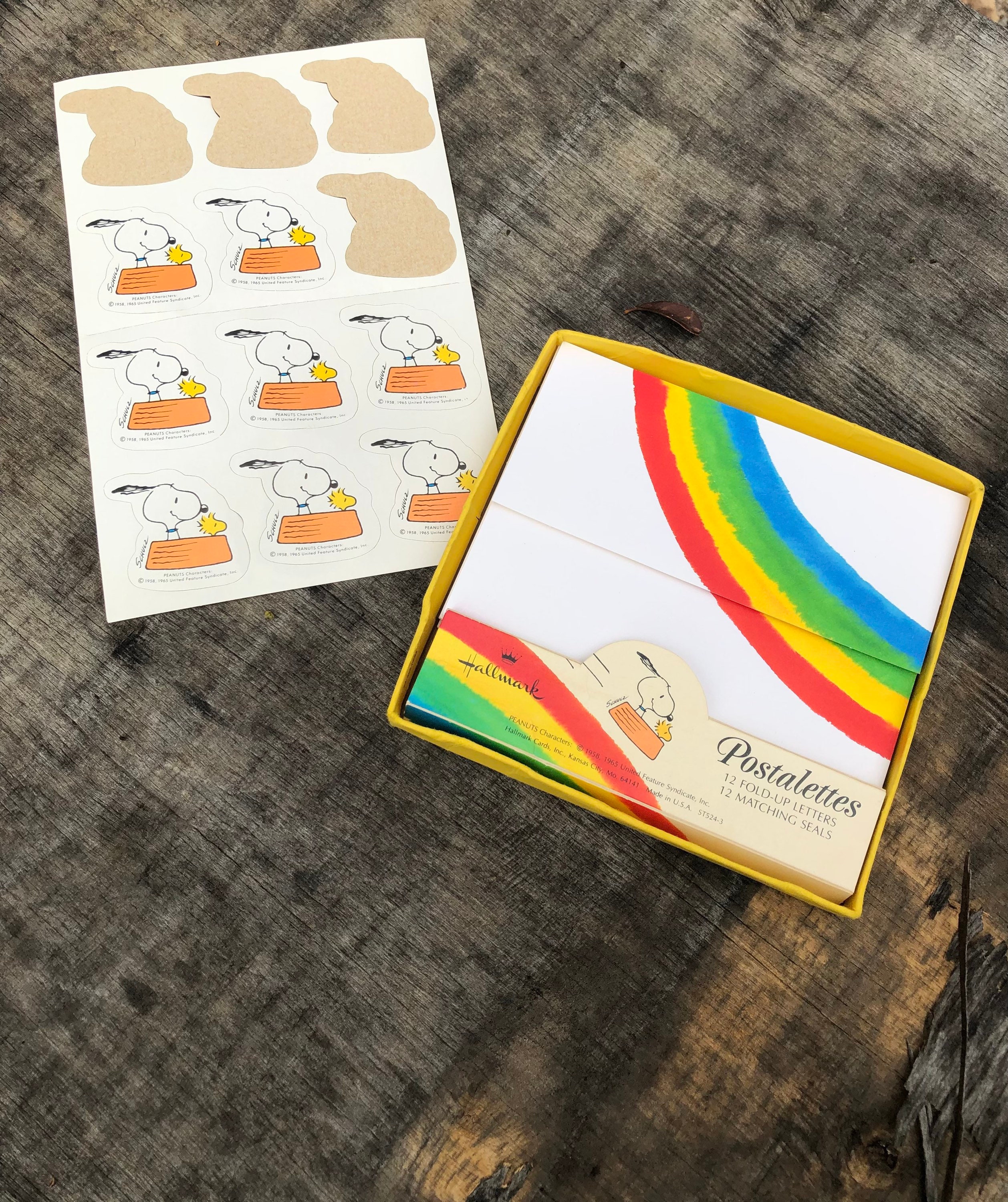 Vintage Snoopy Postalettes 1950s 60s 70s Hallmark Stationary