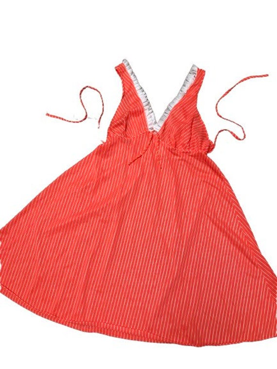 70s Slip dress pin-up lingerie cover up nightgown