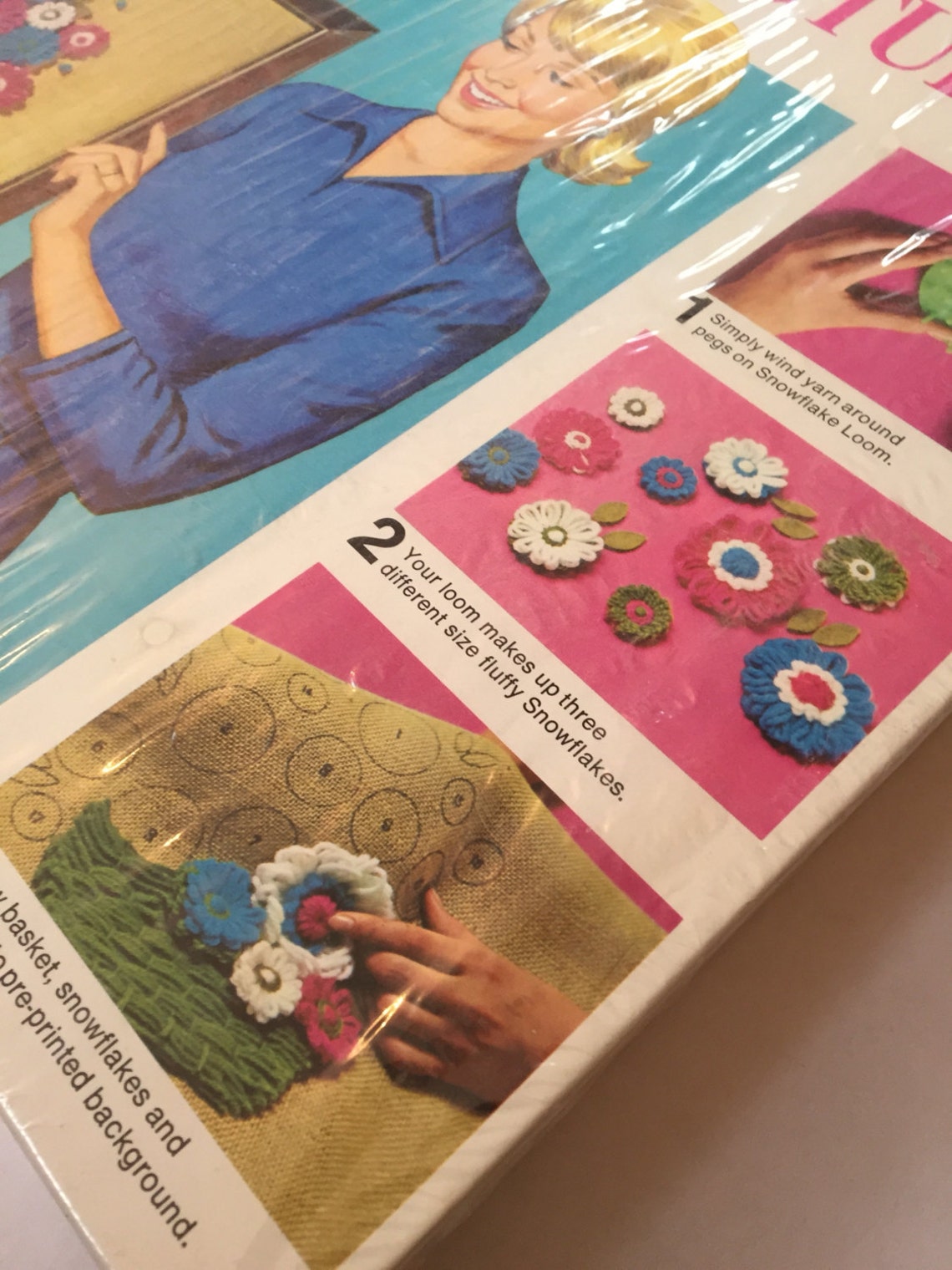 Vintage Needlepoint Craft Kit Loom Craft Wall Art Milton Etsy