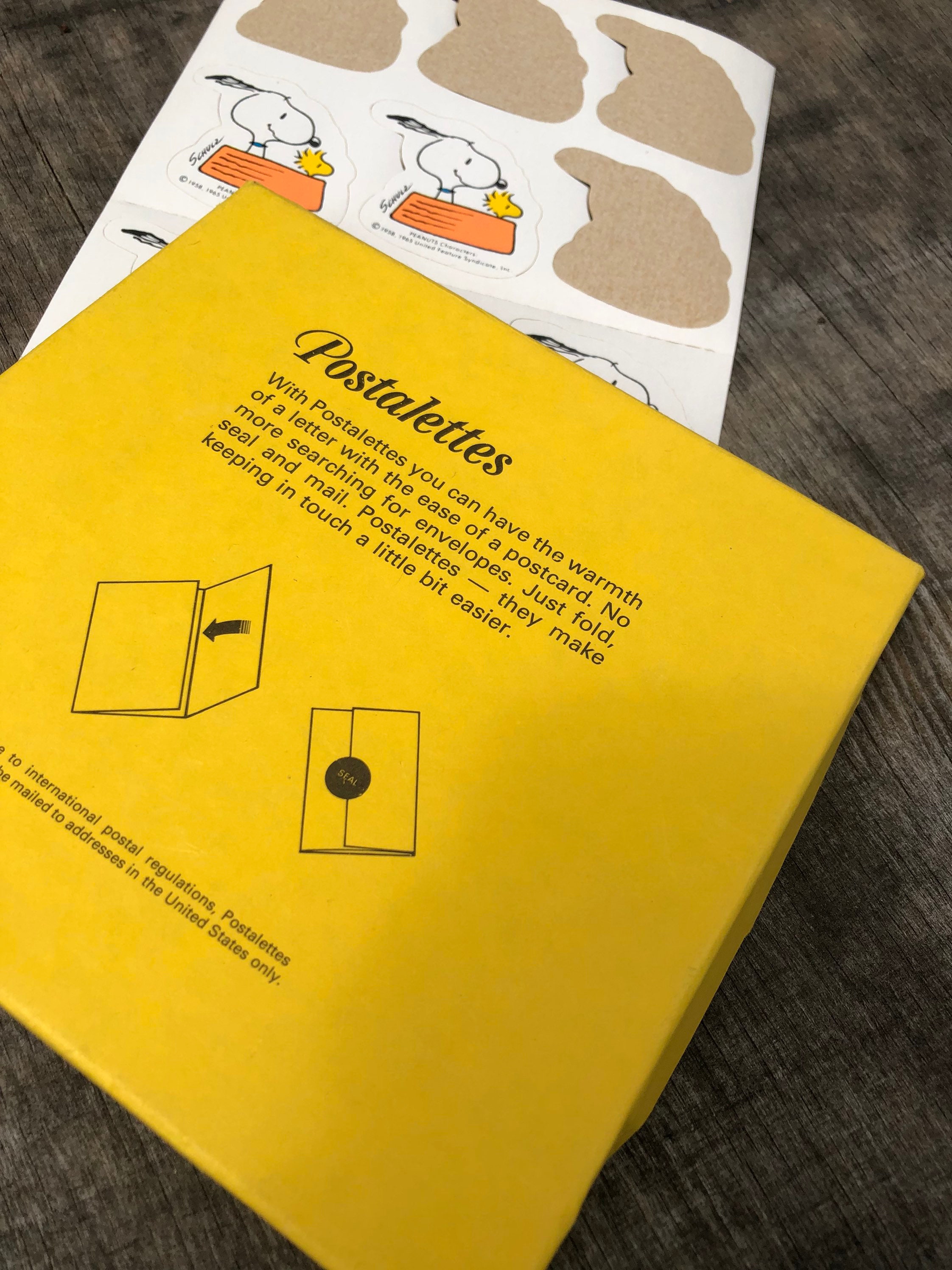 Vintage Snoopy Postalettes 1950s 60s 70s Hallmark Stationary - Etsy