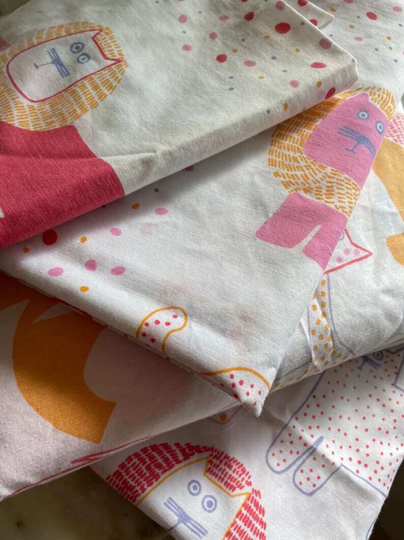 Vintage Animal Sheet Set Cat Lion Elephant Whimsical Bedding Etsy vintage-animal-sheet-set-cat-lion-elephant-whimsical-bedding-etsy