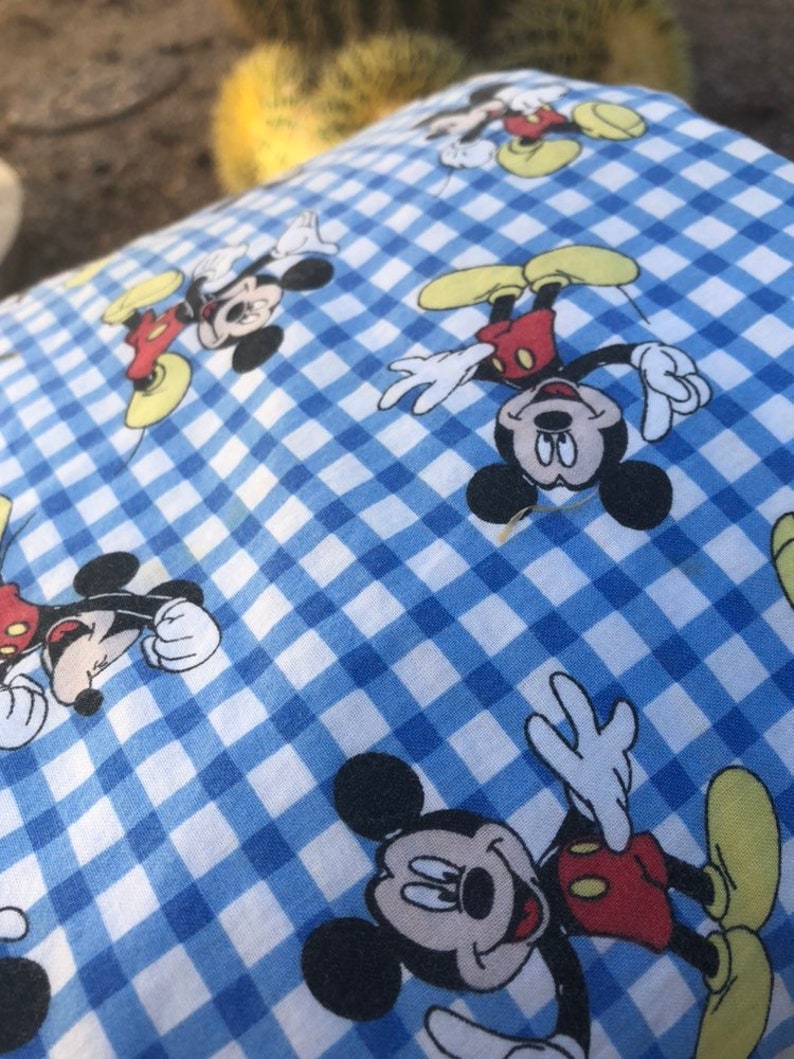 Vintage Mickey Mouse Baby Blanket Crib Blanket Nursery Etsy