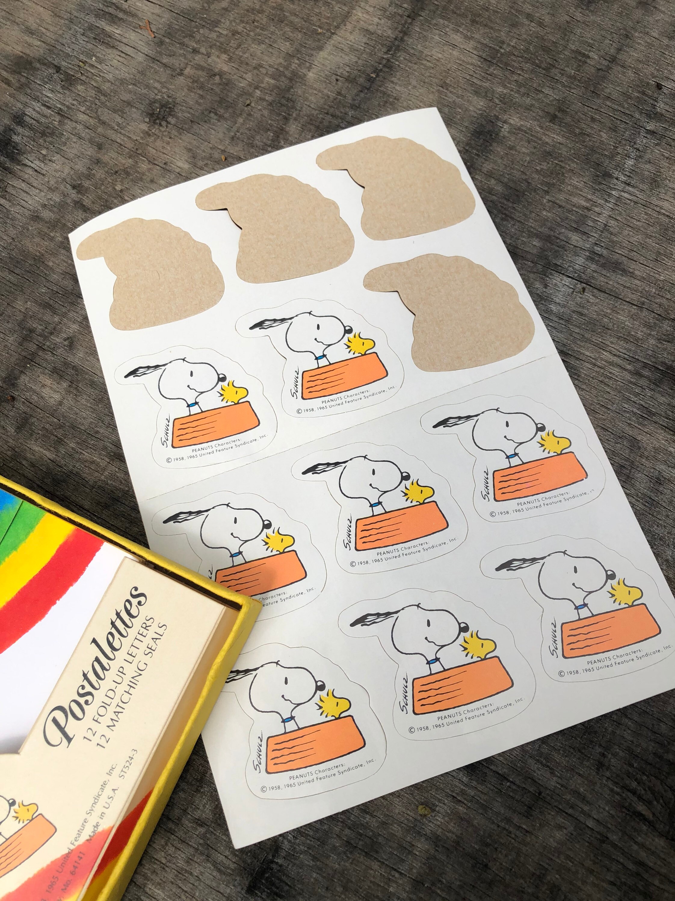 Vintage Snoopy Postalettes 1950s 60s 70s Hallmark Stationary