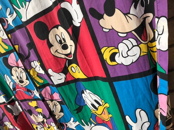 Mickey Mouse Curtains Set Of 3 Minnie Pluto Donald Tapestry Etsy