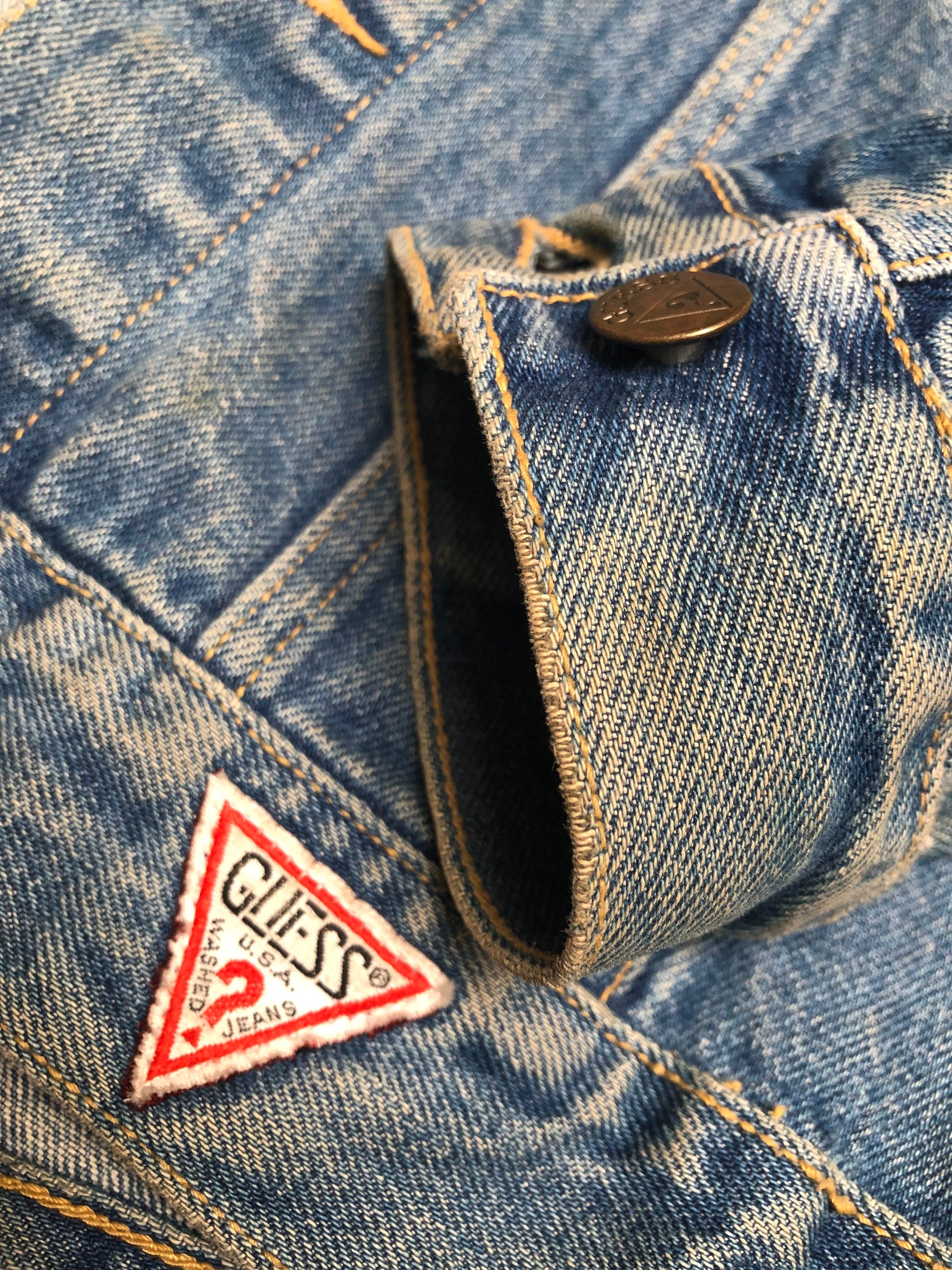 Vintage Guess Jean Jacket 80s 90s 