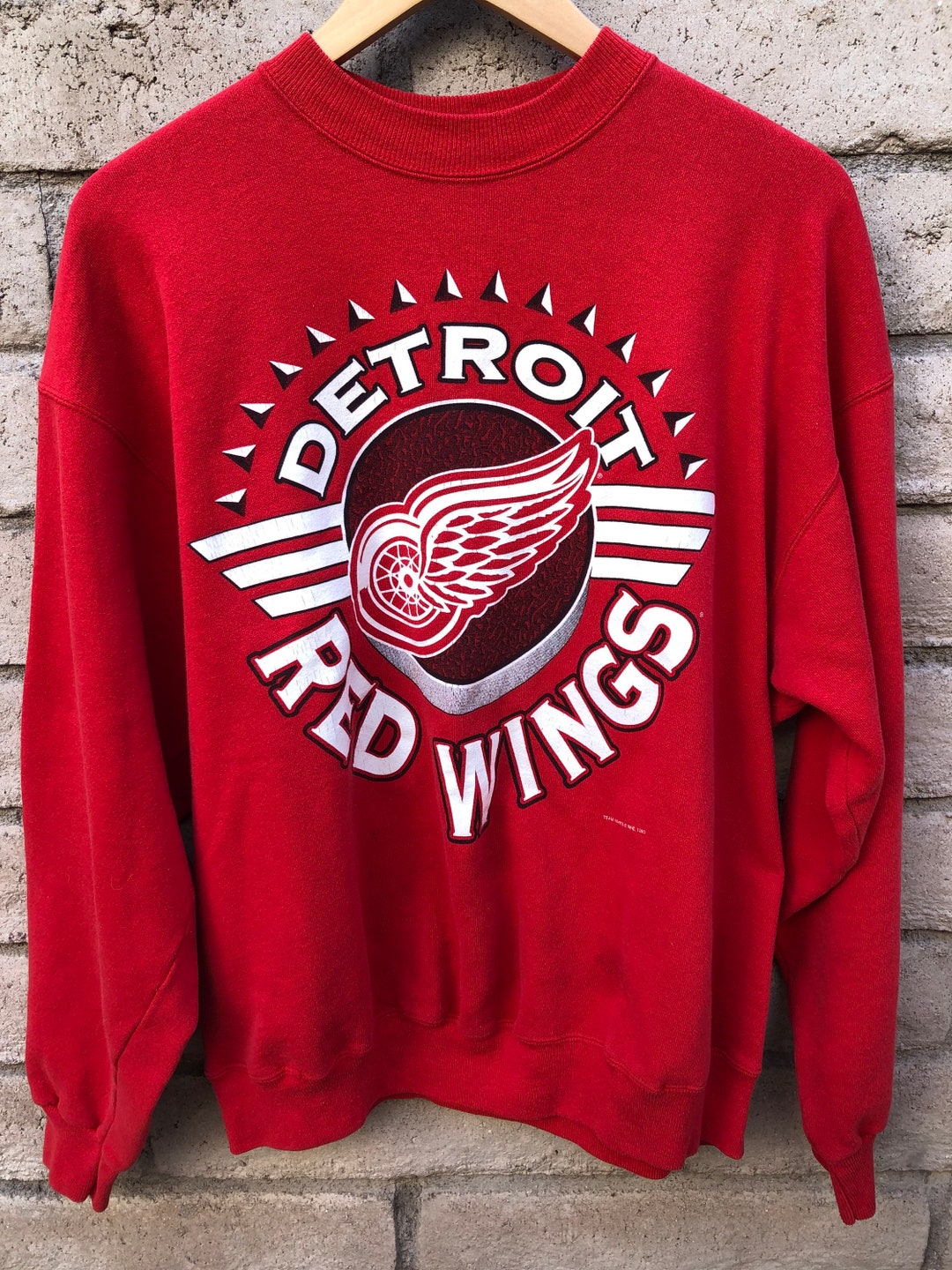 Vintage Detroit Red Wings Looney Tunes Hoodie Sweater Size XL NHL Comfy  Cozy 1980s Warm 80s Winter Logo Sweatshirt Stanley Cup Repaired