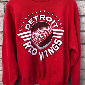 Concepts Sport Women's Detroit Red Wings Oatmeal Terry Crew Neck Sweatshirt, Medium, Tan