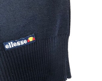 Vintage Ellesse Sweater vest Tennis sweater V neck sweater vest 80s Italian wool tennis sweater