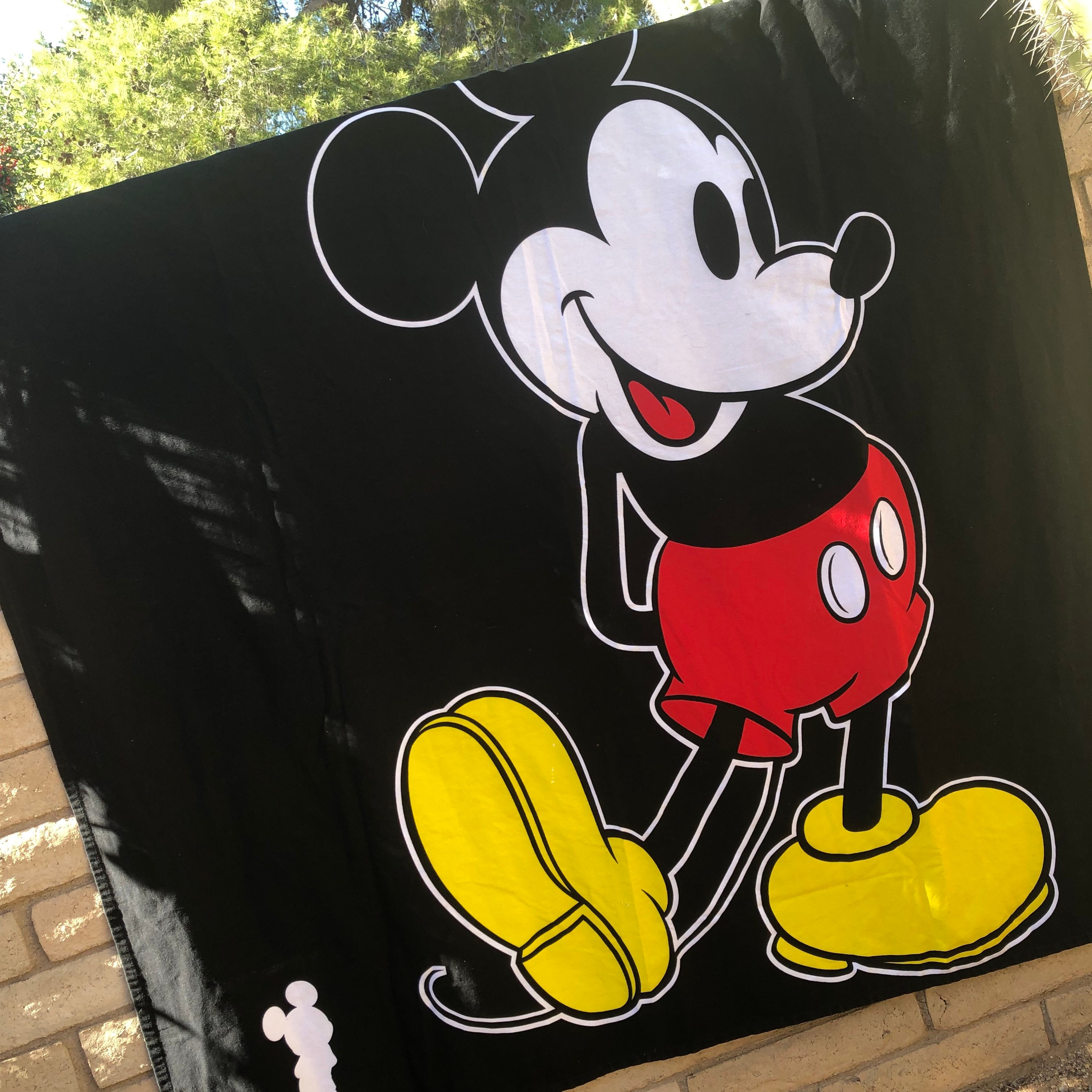 Vintage Mickey Mouse Curtain Mickey Shower Curtain 80s Disney Mickey
