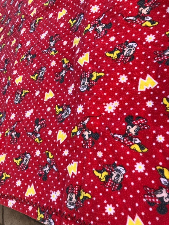 Vintage Minnie Mouse Baby Blanket Minnie Mouse Crib Blanket Etsy