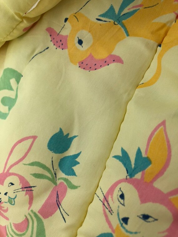 Baby Bunting Yellow Baby Blanket Quilted Fairy Tale Animal Etsy