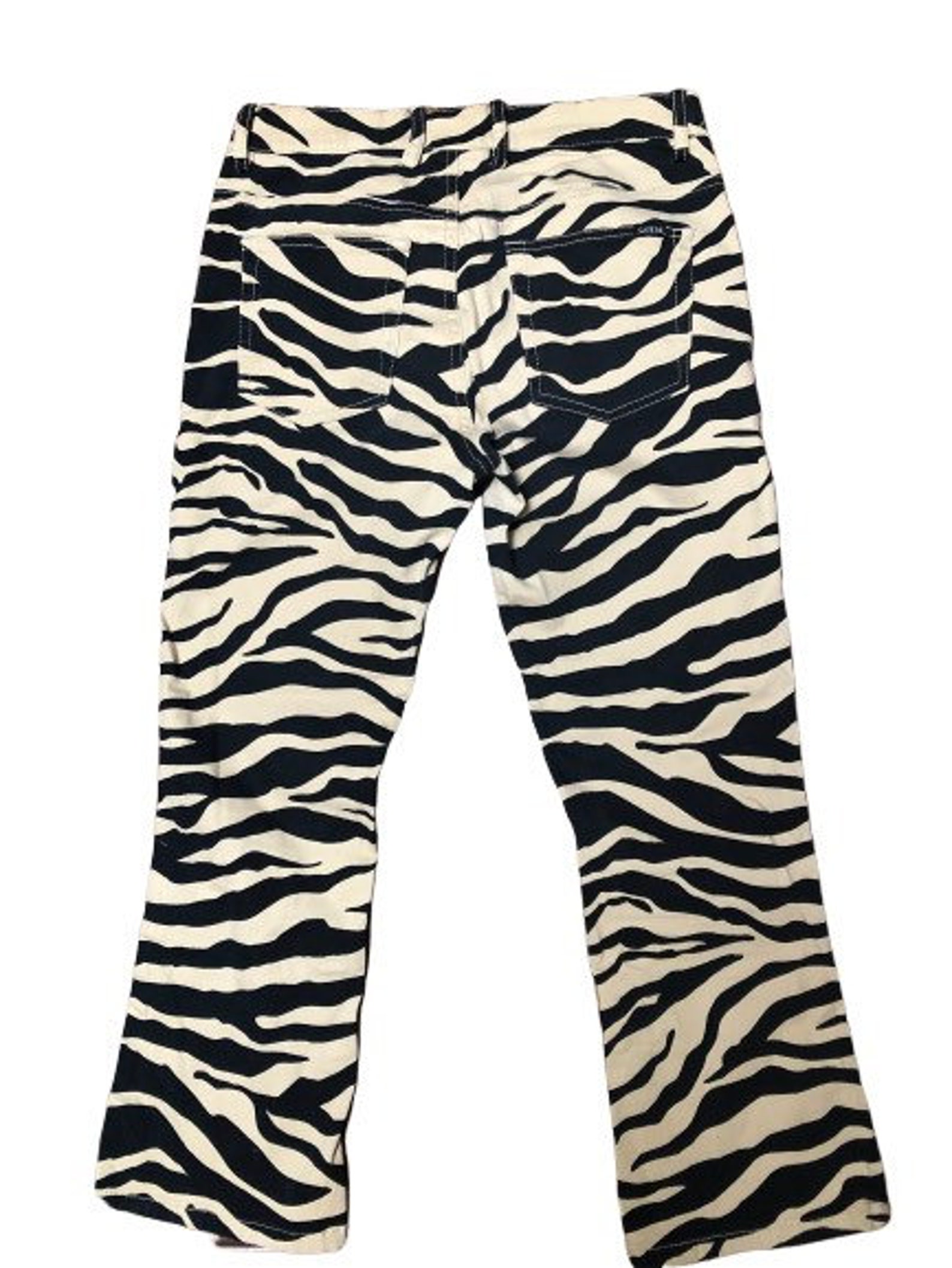 Vintage Guess Tiger Print Pants 80s Zebra Print Cropped Pants Etsy