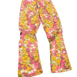 Vintage Bell Bottom Flower Power Jeans Kids 70s Hippie Floral - Etsy