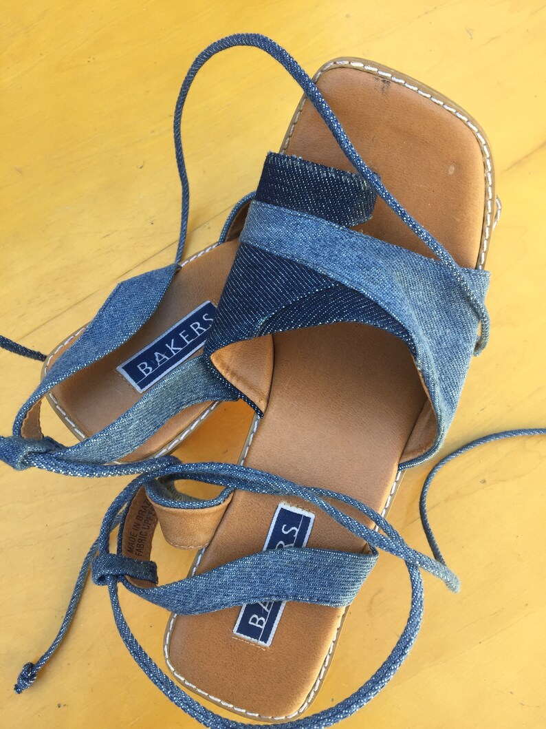 denim sandals size 11