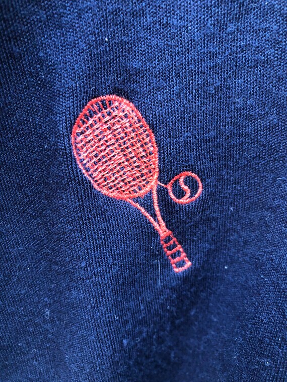 Vintage Tennis jacket 70s athleisure warmup 70s t… - image 7