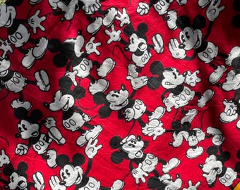 Vintage Mickey Mouse blanket old school Mickey Mouse Cabin Blanket  Disney bedding kids room Mickey collectible Double camping blanket NOS