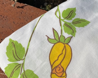 Vintage Rosebud sheet set, Christian Dior yellow rose Twin Fitted+Flat,70s The Dior bed sheets room decor Tastemaker NOS READ DETAILS